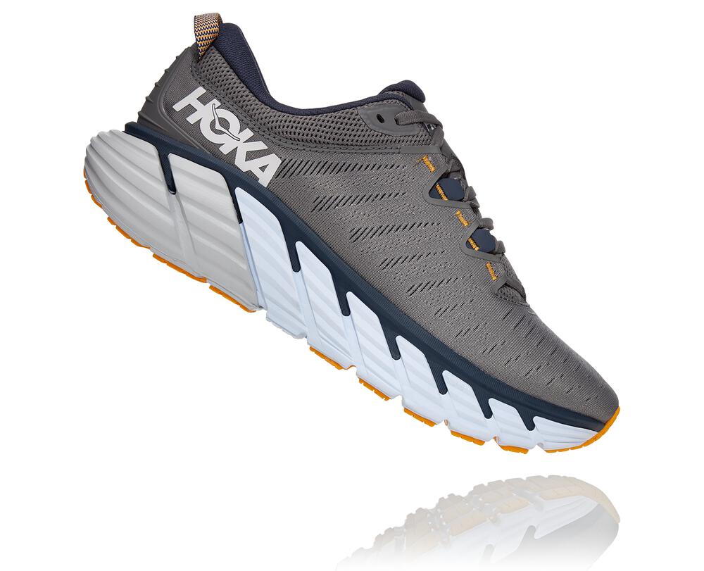 Hoka Gaviota 3 Moški Road Tekaški Čevlji Siva Siva / Modra SI-648379I